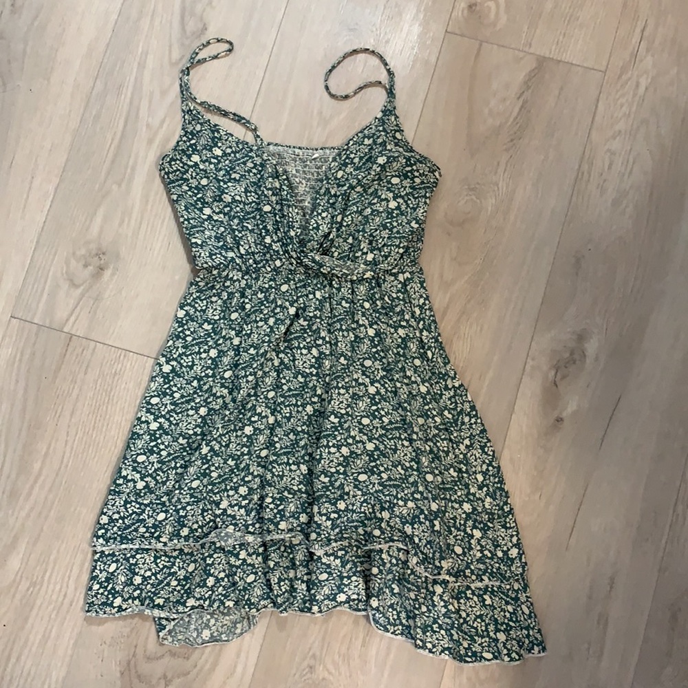 Floral Mini Dress *size large fits xs/sm
